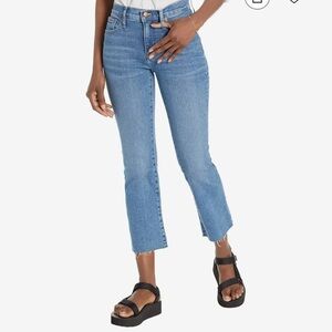 Madewell Cali Demi Boot Jeans 23T Petite Raw Hem 27.5” Inseam